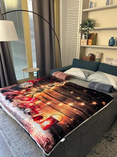 Postel nebo postele na pokoji v ubytování Blue Roof