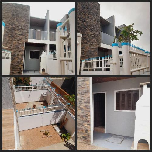 a collage of photos of a house at Dúplex em Tramandaí in Tramandaí