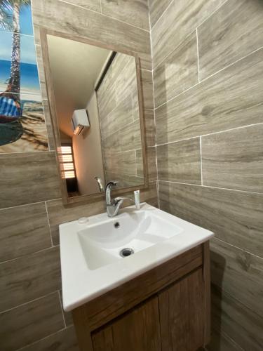 Koupelna v ubytování Wadi Rum beautiful time