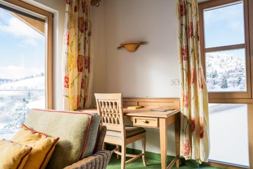 Χώρος καθιστικού στο Bergvital Hotel Todtnau