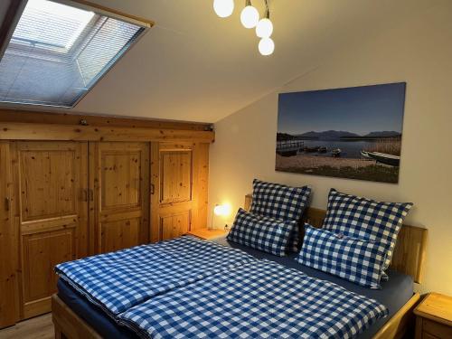 En eller flere senge i et værelse på Ferienwohnung Gruberhof