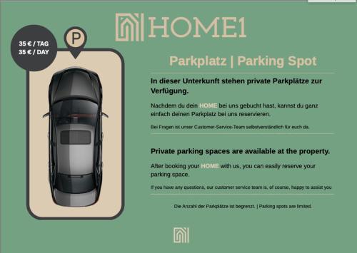 维也纳HOME1 - Josefstadt Apartments的一张停在停车场的汽车传单