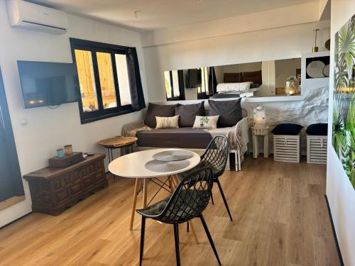 Ένα ή περισσότερα κρεβάτια σε δωμάτιο στο Casa Halcón