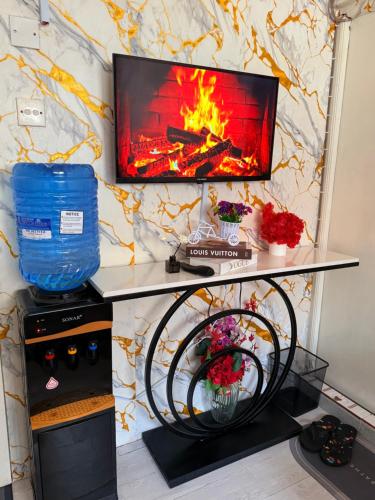 Η κουζίνα ή μικρή κουζίνα στο The Hideout-Studio Apartment in Westlands