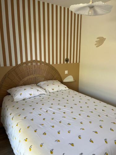 Postel nebo postele na pokoji v ubytování Cocon 2 chambres proximité plage