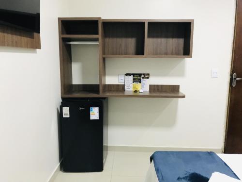 Una cocina o cocineta en Hotel Pinheiros - 8 Min do Transamérica Expo Center e 18 Min Autódromo Interlagos