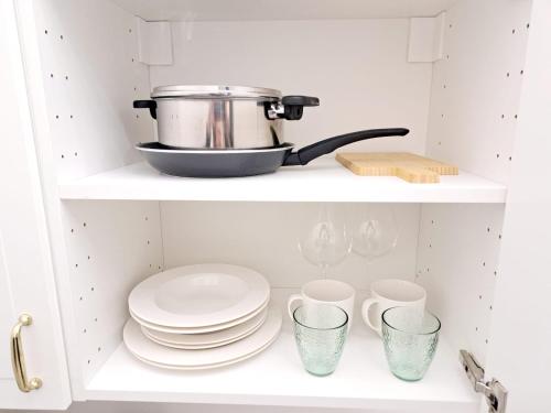 Η κουζίνα ή μικρή κουζίνα στο Poznaj Mickiewicza 4