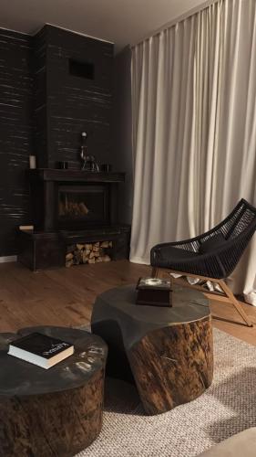 Posezení v ubytování Monastery 2 Private Apartments