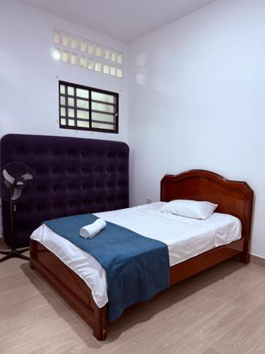 Ένα ή περισσότερα κρεβάτια σε δωμάτιο στο Casa encanto, jacuzzi privado & wifi