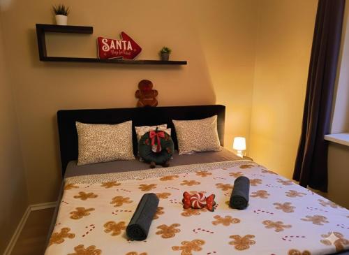 Ένα ή περισσότερα κρεβάτια σε δωμάτιο στο Prague 7days Apartments - FREE PARKING