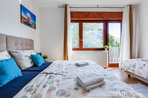 Ένα ή περισσότερα κρεβάτια σε δωμάτιο στο Villa Mavi