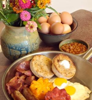 Jídlo v bed and breakfast nebo okolí