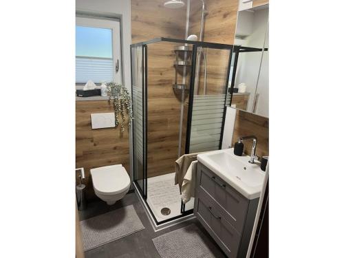 Ένα μπάνιο στο Holiday apartment Has 26 APP links