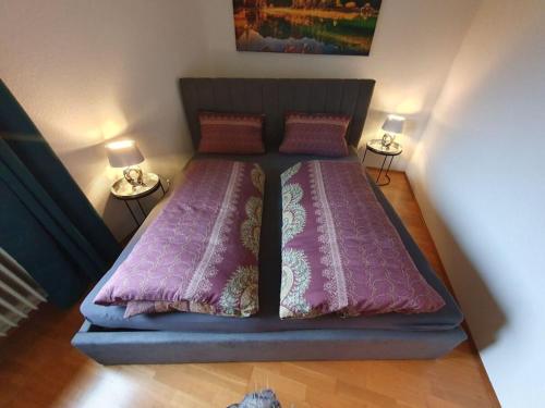 Ένα ή περισσότερα κρεβάτια σε δωμάτιο στο Ammergau feeling de Luxe