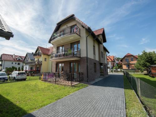 Apartment with a balcony, garden with barbecue