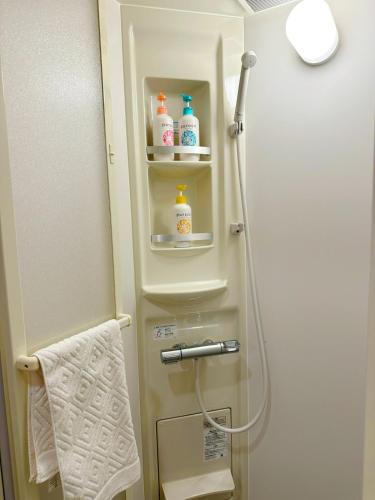 Spacious 38 square meter Suite with Separate Living Room and Bedroom, 2 Double Beds, JR and Osaka Metro Access