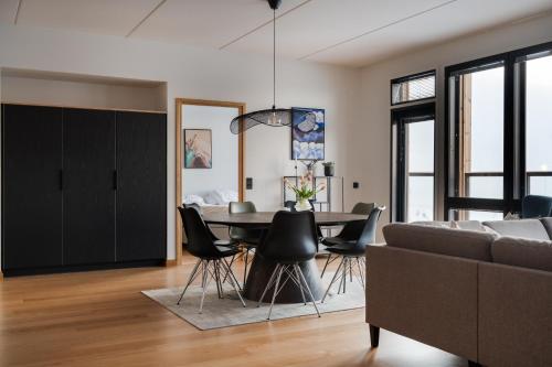 Χώρος καθιστικού στο Le Chalet Lingonberry D23 Ski-in Ski-out by Aavalevi