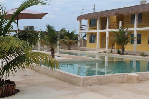 Swimmingpoolen hos eller tæt på Hotel Villas Coral