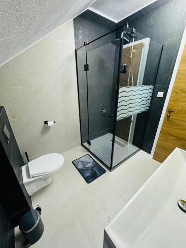 Koupelna v ubytování Szekely Apartman