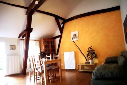 Χώρος καθιστικού στο Ferienwohnung zur Alten Mühle in Rühstädt