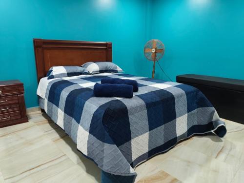 Postel nebo postele na pokoji v ubytování La última parada del Alauseño