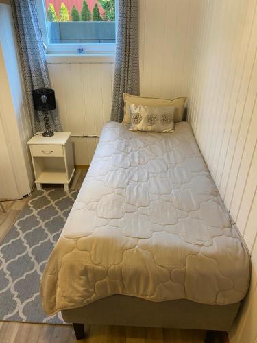 Postel nebo postele na pokoji v ubytování apartment on the first floor of the house