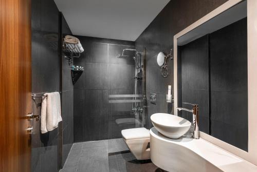 Ένα μπάνιο στο Myrtle Tower AlSahafa Hotel فندق برج ميرتل الصحافه
