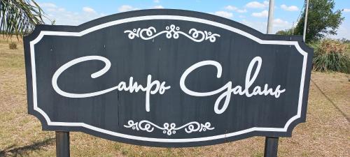 a black and white sign for a golf course at Campo Galano in Miramar