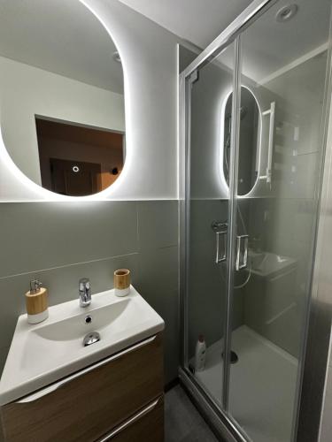 Charmant studio neuf au coeur de Volonne的一间浴室