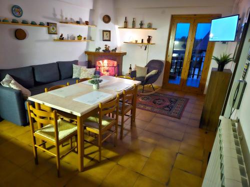 Χώρος καθιστικού στο Casa Aiello