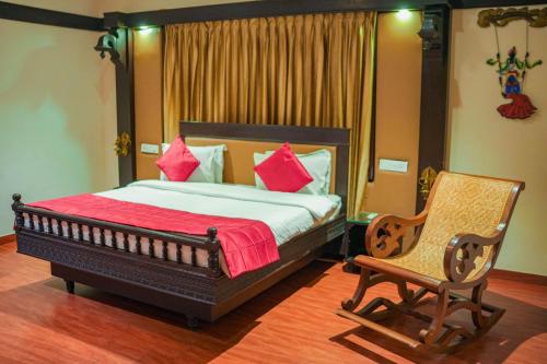 Ένα ή περισσότερα κρεβάτια σε δωμάτιο στο Mount Retreat Resorts - Madurai