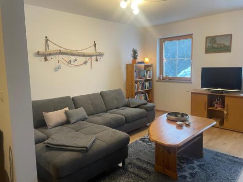 TV a/nebo společenská místnost v ubytování Ferienwohnung Cilli