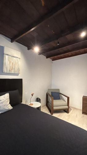 Postel nebo postele na pokoji v ubytování Casa acogedora cerca de la playa