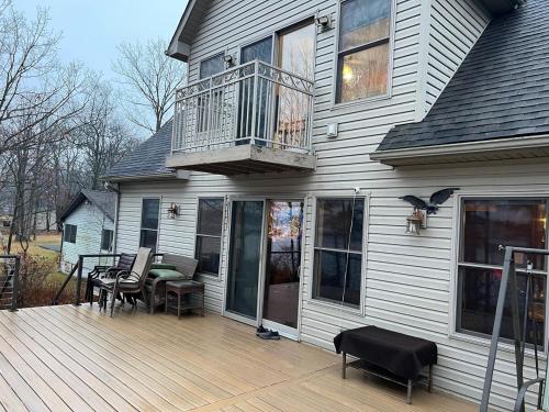 Bygningen som feriehuset ligger i