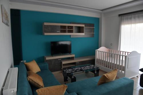 Μια τηλεόραση ή/και κέντρο ψυχαγωγίας στο Cactus luxury apartment oreoi