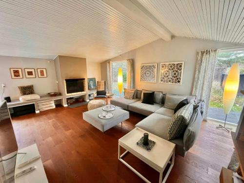 Μια τηλεόραση ή/και κέντρο ψυχαγωγίας στο Nordisk Sommerhus 100 Meter Fra Nordstrand