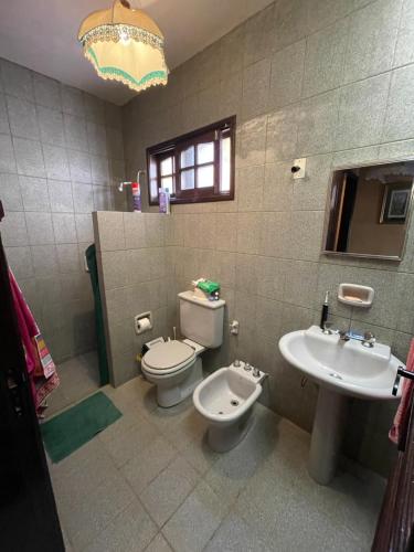 Koupelna v ubytování Cabaña Juanita en Achiras