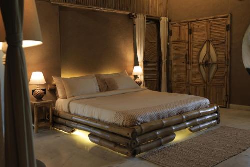 Ένα ή περισσότερα κρεβάτια σε δωμάτιο στο arthvilas