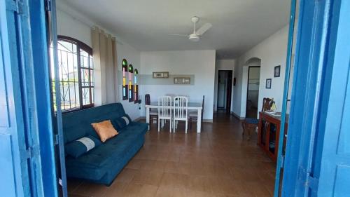 Χώρος καθιστικού στο Linda Casa Com Vista Para a Praia!