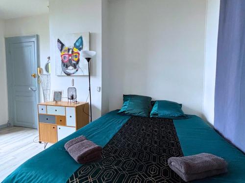 Ένα ή περισσότερα κρεβάτια σε δωμάτιο στο Le Nido