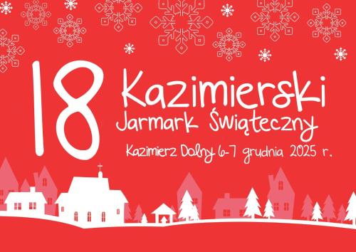 un poster per il giveaway invernale di Kazimierz Janmark di Dom Pod Kasztanami a Kazimierz Dolny