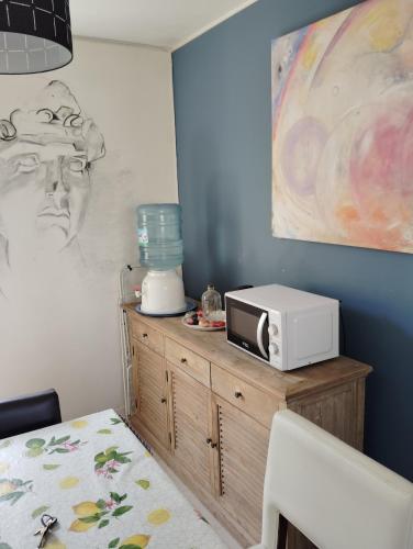 Llit o llits en una habitació de Departamento Central