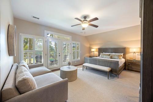 a living room with a bed and a couch at SM05: 5 Silver Moss in Kiawah Island