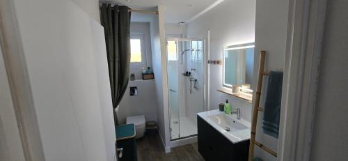 Ένα μπάνιο στο Gîte La Bracilienne