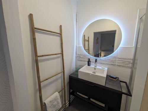 Vannituba majutusasutuses Gîte du Grand Duc à Châteauvillain, Parc national de forêts - FR-1-611-94