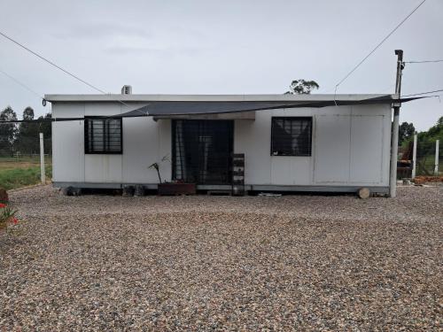 Bygningen som feriehuset ligger i