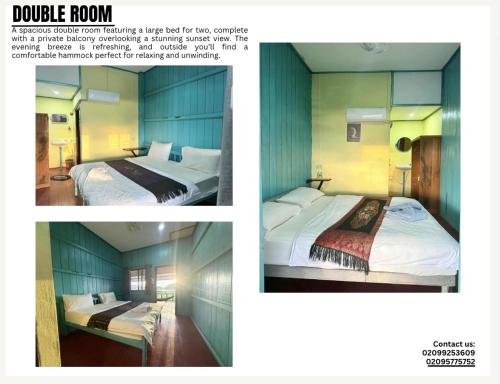 Ein Bett oder Betten in einem Zimmer der Unterkunft Sompong sunset view guest house