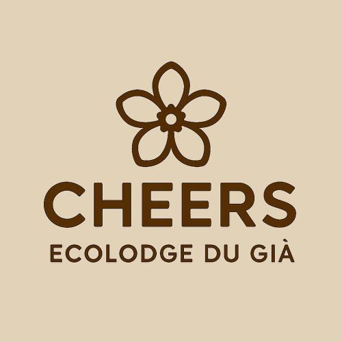 a logo of a flower with the words cheers employee du gin at Cheers Ecolodge Du Già in Làng Cac
