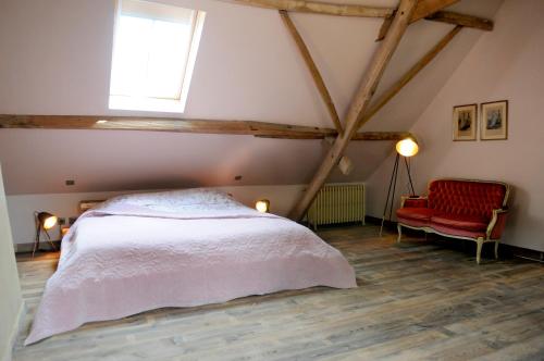 Tempat tidur dalam kamar di 't Schippershuis