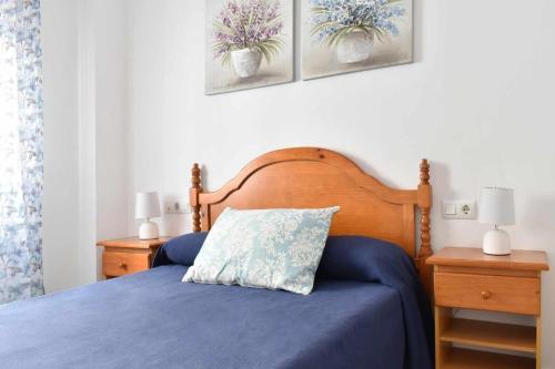 Кровать или кровати в номере Piso Saturno Bajo C Conil